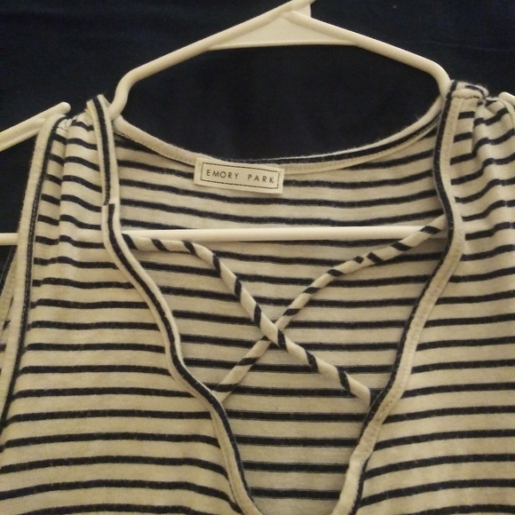 Blue and white striped top - Picture 2 of 4